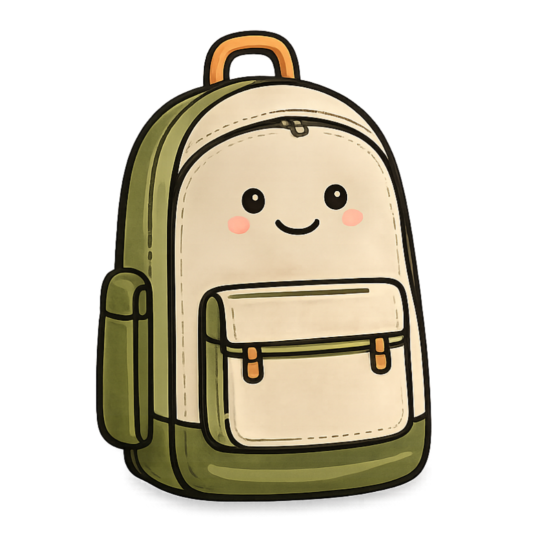 Baggy the backpack mascot